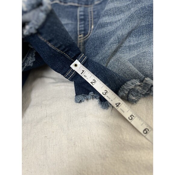 Jordache Girls Fringe Hem Shortalls With Science Themed Patches Size‎ XXL 18 - Picture 8 of 11